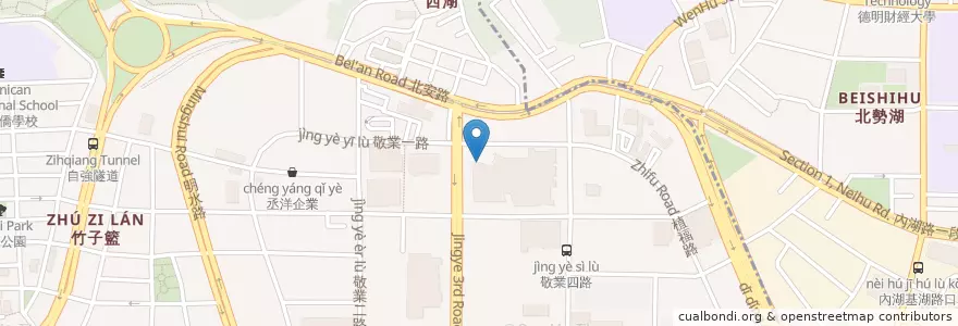 Mapa de ubicacion de Starbucks en 臺灣, 新北市, 臺北市, 內湖區.