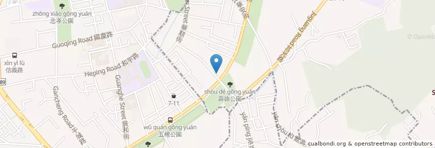 Mapa de ubicacion de 江浙小館 en Taiwan, New Taipei, Banqiao District.