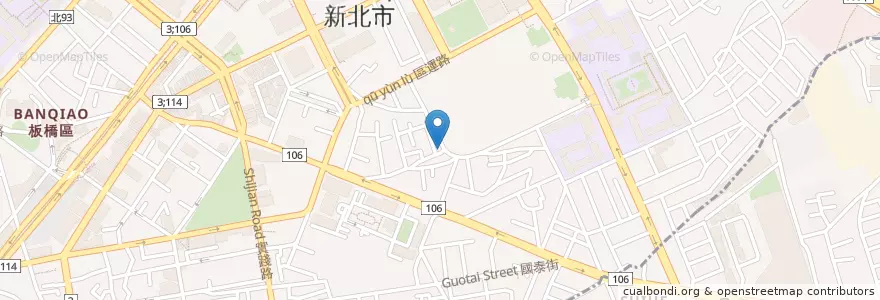 Mapa de ubicacion de 全家便利商店 en Taiwan, 新北市, 板橋區.