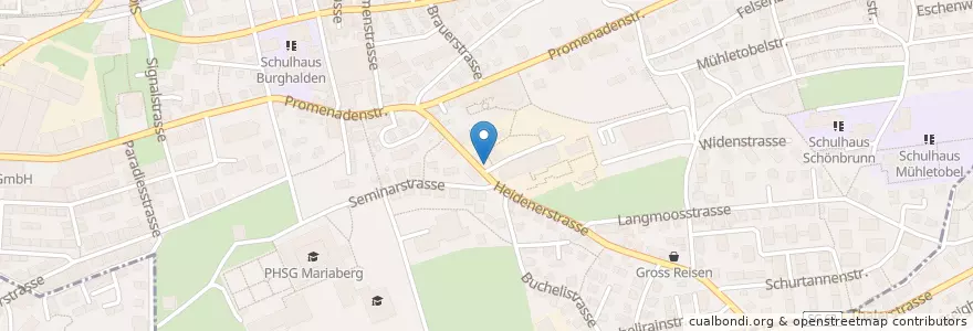 Mapa de ubicacion de Rorschach Spital en Schweiz, Sankt Gallen, Wahlkreis Rorschach, Rorschach.