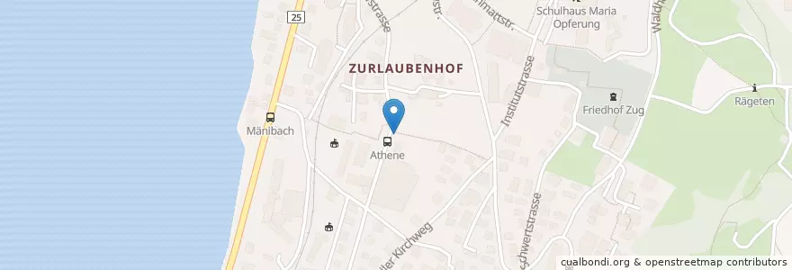 Mapa de ubicacion de Zug Denkmalpflege en Switzerland, Zug, Zug.