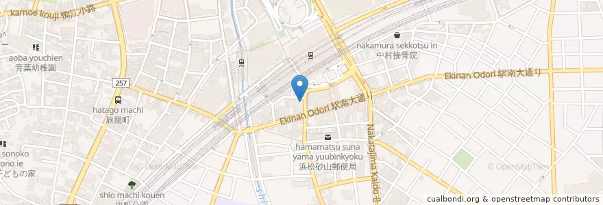 Mapa de ubicacion de すき家 en Japon, Préfecture De Shizuoka, 浜松市, 中区.