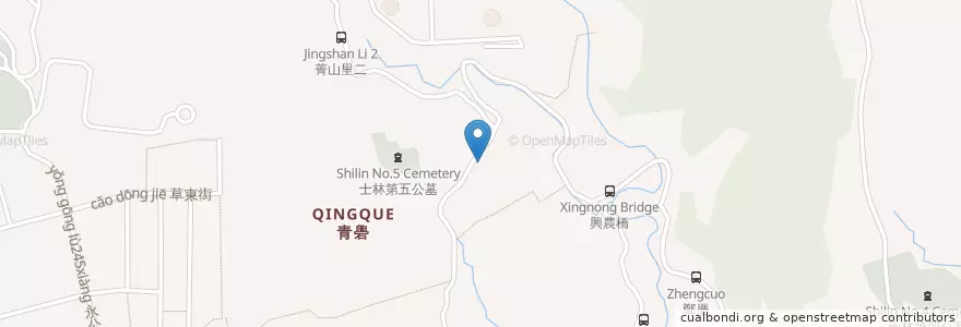 Mapa de ubicacion de 松竹園 en 타이완, 신베이 시, 타이베이시, 스린 구.