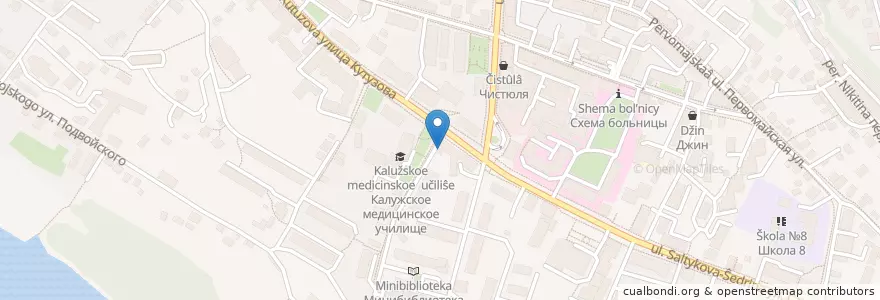 Mapa de ubicacion de Чилл Аут en Rusya Federasyonu, Центральный Федеральный Округ, Kaluga Oblastı, Городской Округ Калуга.