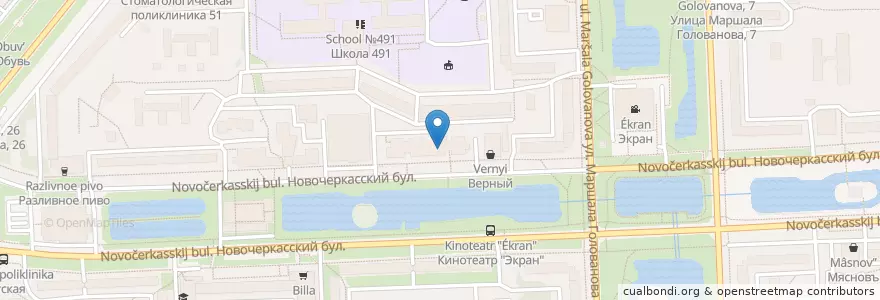 Mapa de ubicacion de Старый Лекарь en 러시아, Центральный Федеральный Округ, Москва, Юго-Восточный Административный Округ, Район Марьино.