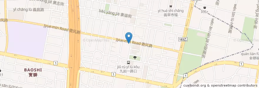 Mapa de ubicacion de 麥當勞 en 臺灣, 高雄市, 三民區.