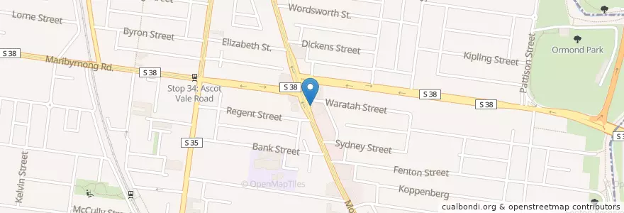 Mapa de ubicacion de 7-Eleven en Австралия, Виктория, City Of Moonee Valley.
