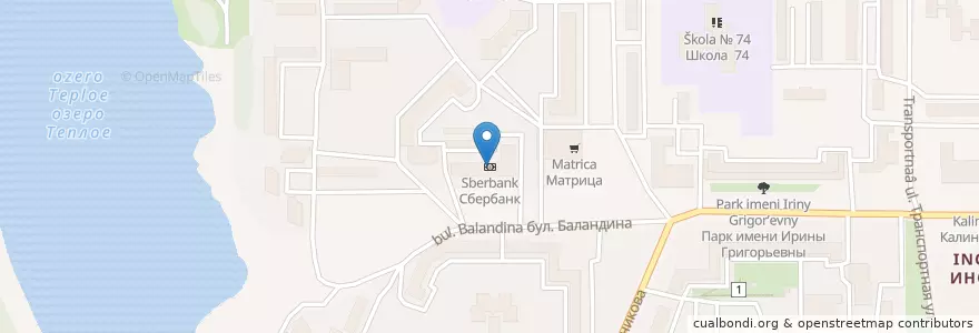 Mapa de ubicacion de Sberbank en Russia, Volga Federal District, Bashkortostan, Городской Округ Уфа.