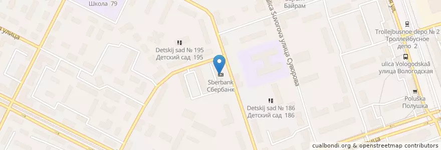Mapa de ubicacion de Сбербанк en 俄罗斯/俄羅斯, Приволжский Федеральный Округ, Башкортостан, Городской Округ Уфа.
