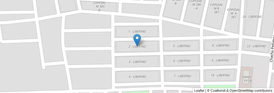 Mapa de ubicacion de 2 - LIBERTAD en Аргентина, Сальта, Capital, Municipio De Salta, Salta.