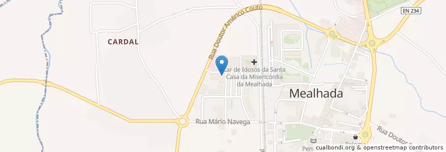 Mapa de ubicacion de Trigal en پرتغال, Aveiro, Centro, Baixo Vouga, Mealhada, Mealhada, Ventosa Do Bairro E Antes.