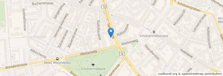Mapa de ubicacion de Arc en Ciel en Schweiz/Suisse/Svizzera/Svizra, Basel-Stadt, Basel.