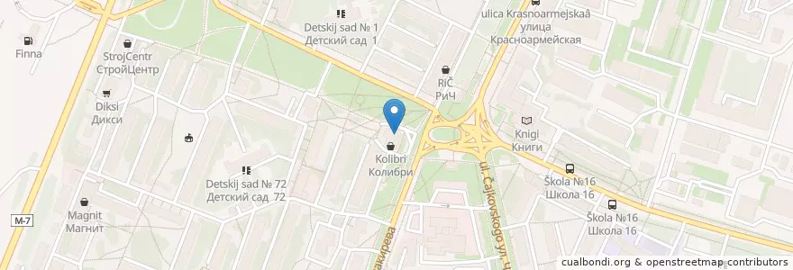 Mapa de ubicacion de Орис en روسيا, Центральный Федеральный Округ, فلاديمير أوبلاست, Городской Округ Владимир.