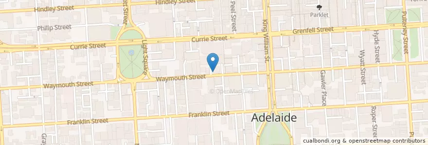 Mapa de ubicacion de Luxxe Cafe en Australien, Südaustralien, Adelaide, Adelaide City Council.