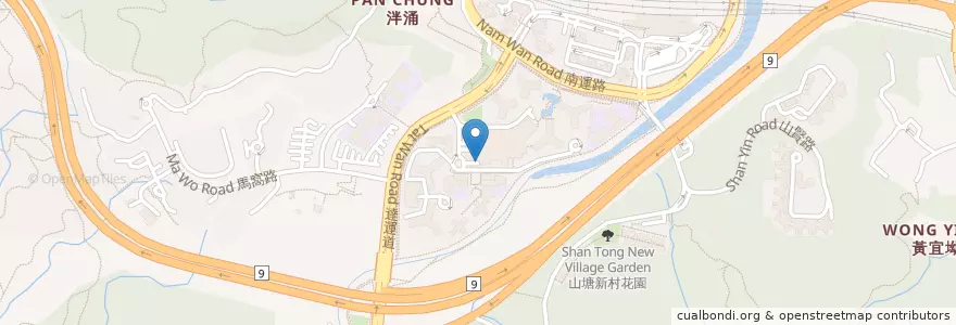 Mapa de ubicacion de 運頭塘商場停車場 Wan Tau Tong Shopping Centre Car Park en Çin, Hong Kong, Guangdong, Yeni Bölgeler, 大埔區 Tai Po District.
