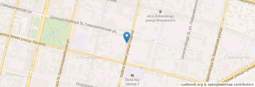 Mapa de ubicacion de Малышка en Rusya Federasyonu, Южный Федеральный Округ, Krasnodar Krayı, Городской Округ Краснодар.