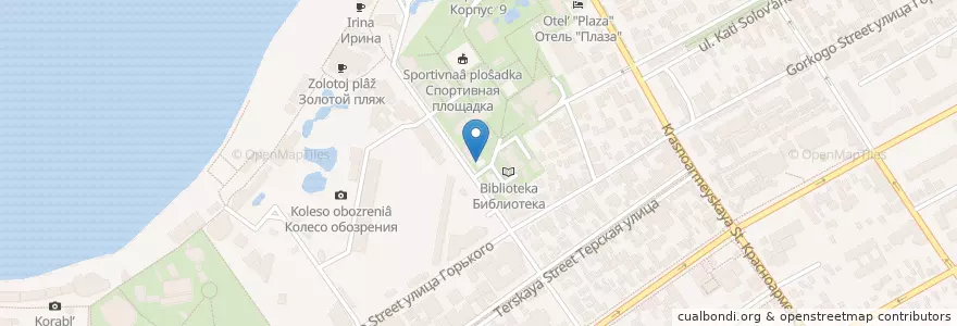 Mapa de ubicacion de Анапа 353444 en ロシア, 南部連邦管区, クラスノダール地方, Городской Округ Анапа.