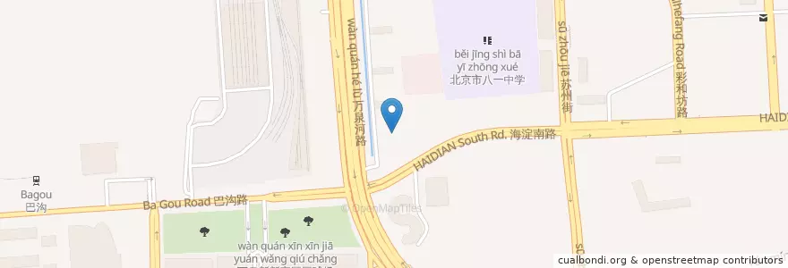 Mapa de ubicacion de 北京海淀区妇幼保健医院 en 중국, 베이징시, 허베이성, 海淀区.