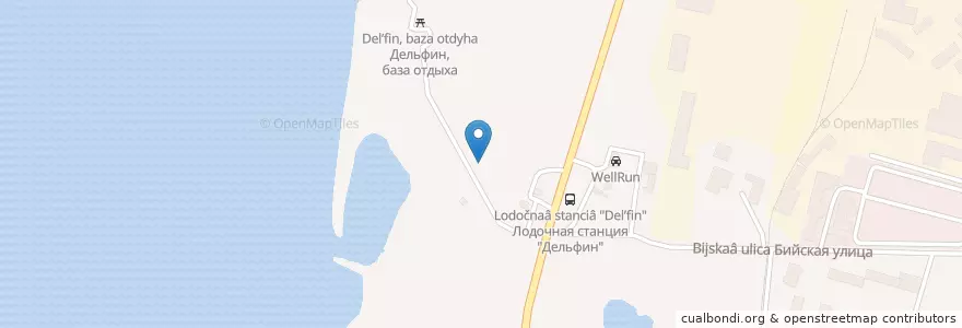 Mapa de ubicacion de Дельфин, база отдыха en 俄罗斯/俄羅斯, 远东联邦管区, 哈巴罗夫斯克边疆区, 伯力市.