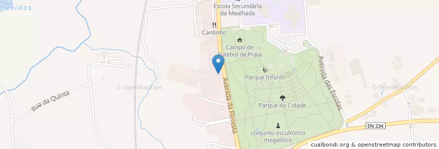 Mapa de ubicacion de Restaurante Floresta dos Leitões en 포르투갈, Aveiro, Centro, Baixo Vouga, Mealhada, Mealhada, Ventosa Do Bairro E Antes.