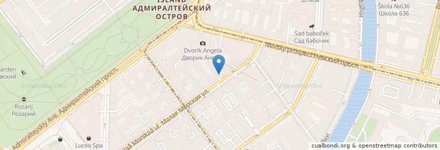Mapa de ubicacion de Буше en ロシア, 北西連邦管区, レニングラード州, サンクト ペテルブルク, Адмиралтейский Район, Округ № 78.