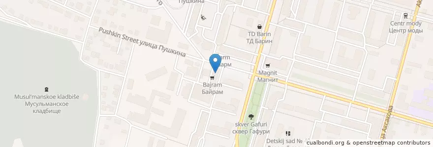 Mapa de ubicacion de Влазар en Rusia, Приволжский Федеральный Округ, Bashkortostán, Городской Округ Уфа.