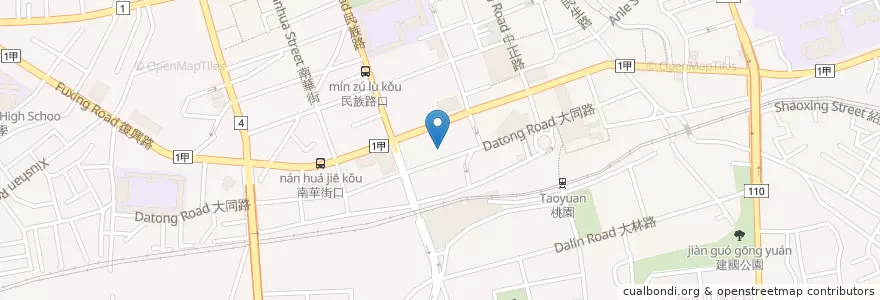 Mapa de ubicacion de 學承桃園 en 臺灣, 桃園市, 桃園區.