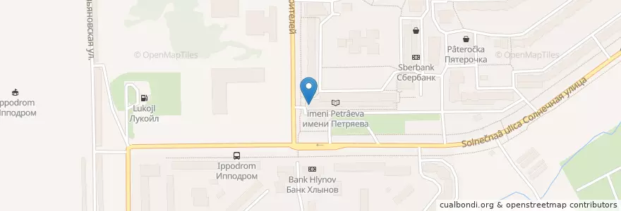 Mapa de ubicacion de Сбербанк en Rusia, Приволжский Федеральный Округ, Óblast De Kírov, Городской Округ Киров.