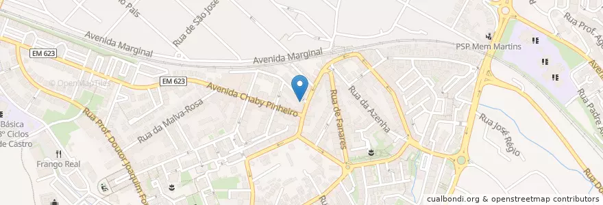 Mapa de ubicacion de Millennium bcp en پرتغال, Área Metropolitana De Lisboa, Lisboa, Grande Lisboa, Sintra, Algueirão-Mem Martins.