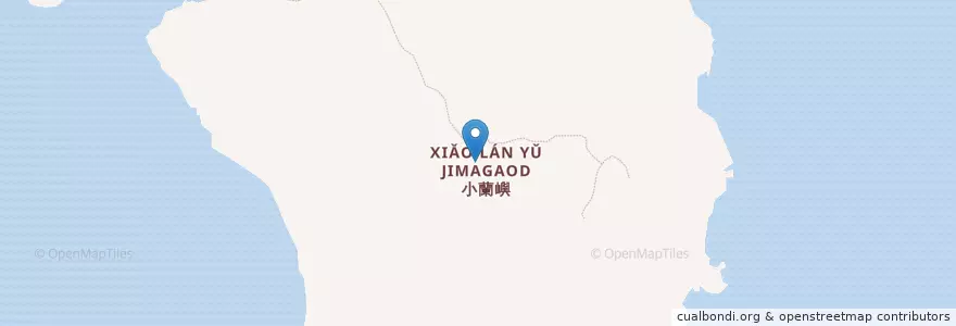 Mapa de ubicacion de 小蘭嶼 Jimagaod en Taiwan, Provincia Di Taiwan, 小蘭嶼 Jimagaod, Contea Di Taitung, 蘭嶼鄉 Ponso No Tao.