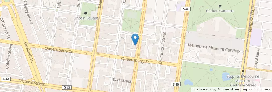 Mapa de ubicacion de Mercadante en أستراليا, ولاية فيكتوريا, City Of Melbourne.
