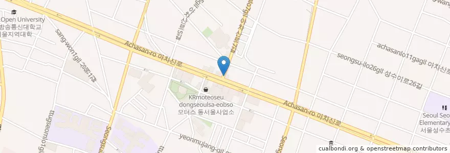 Mapa de ubicacion de 태화약국 en Coreia Do Sul, Seul, 성동구, 성수2가3동.