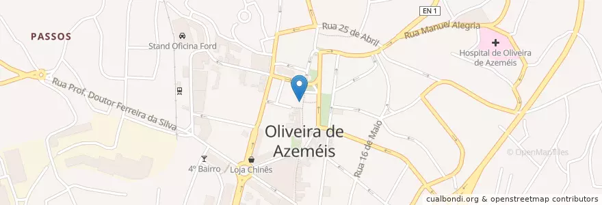 Mapa de ubicacion de Oftalmologista en 포르투갈, Aveiro, 노르트 지방, Área Metropolitana Do Porto, Oliveira De Azeméis, Oliveira De Azeméis, Santiago De Riba-Ul, Ul, Macinhata Da Seixa E Madail.