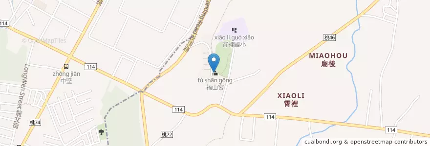 Mapa de ubicacion de 福山宮 en 臺灣, 桃園市, 八德區.