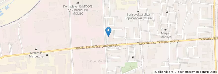 Mapa de ubicacion de Желаем здоровья en Russia, Central Federal District, Moscow, Eastern Administrative Okrug, Sokolinaya Gora District.