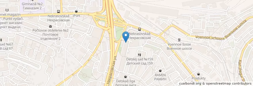Mapa de ubicacion de Росбанк en Rusya Federasyonu, Дальневосточный Федеральный Округ, Приморский Край, Владивостокский Городской Округ.