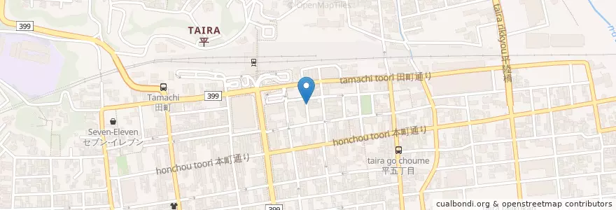 Mapa de ubicacion de ニューアイ物語 en 日本, 福島県, いわき市.