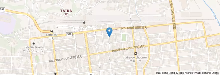 Mapa de ubicacion de 石島公民館 en 日本, 福島県, 磐城市.