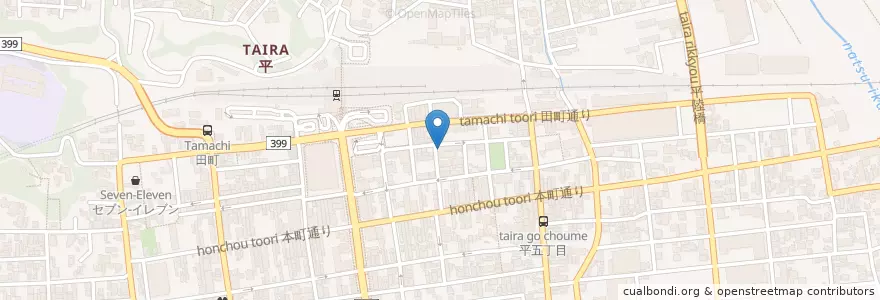 Mapa de ubicacion de 代ゼミ サテライト予備校 en Japonya, 福島県, いわき市.