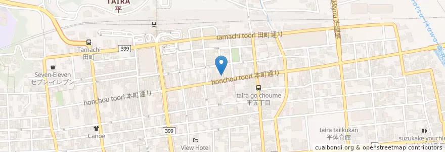 Mapa de ubicacion de 佐藤歯科医院 en 日本, 福島県, 磐城市.