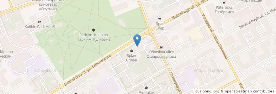 Mapa de ubicacion de Нижний Новгород 603115 en Russie, District Fédéral De La Volga, Oblast De Nijni Novgorod, Городской Округ Нижний Новгород.
