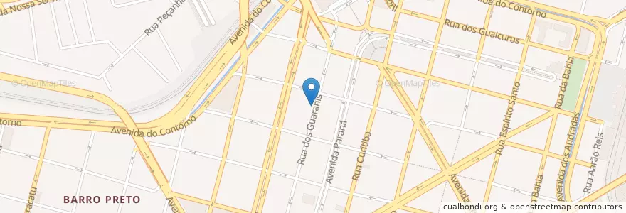 Mapa de ubicacion de Bit Pães en ブラジル, 南東部地域, ミナス ジェライス, Região Geográfica Intermediária De Belo Horizonte, Região Metropolitana De Belo Horizonte, Microrregião Belo Horizonte, ベロオリゾンテ.