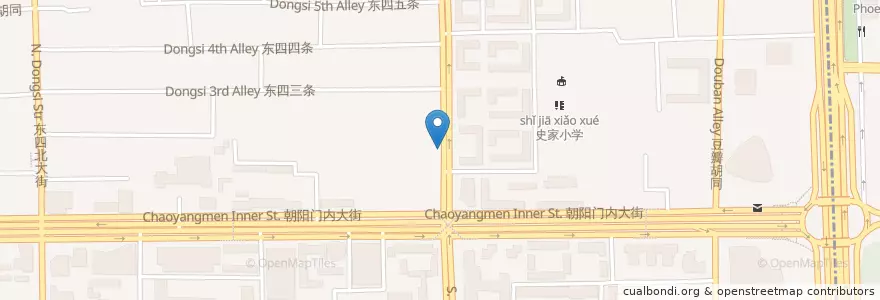 Mapa de ubicacion de Dongsi Minfang 东四民芳 en China, Beijing, Hebei, Dongcheng District.