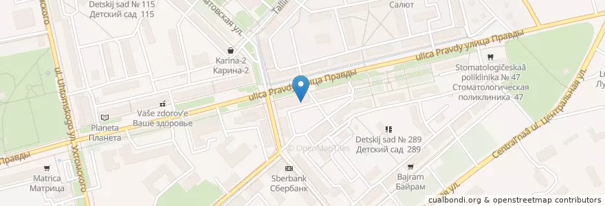Mapa de ubicacion de Совкомбанк en Rusia, Приволжский Федеральный Округ, Bashkortostán, Городской Округ Уфа.