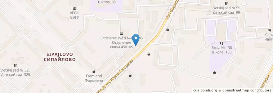 Mapa de ubicacion de Форштадт en روسيا, Приволжский Федеральный Округ, باشقورستان, Городской Округ Уфа.