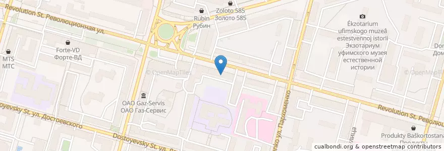 Mapa de ubicacion de Аптека 36.6 en Rusland, Приволжский Федеральный Округ, Basjkirostan, Городской Округ Уфа.