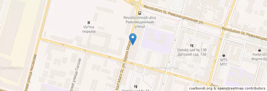 Mapa de ubicacion de Аптека 36.6 en Rusia, Приволжский Федеральный Округ, Башкортостан, Городской Округ Уфа.