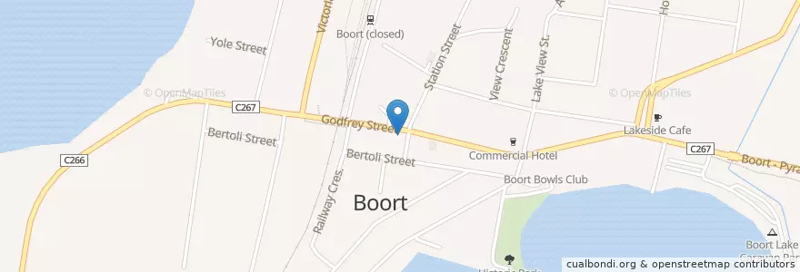 Mapa de ubicacion de Railway Hotel en Australië, Victoria, Shire Of Loddon.
