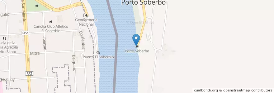 Mapa de ubicacion de Porto Soberbo en Brasile, Misiones, Regione Sud, Região Geográfica Intermediária De Ijui, Região Geográfica Imediata De Três Passos, Tiradentes Do Sul.