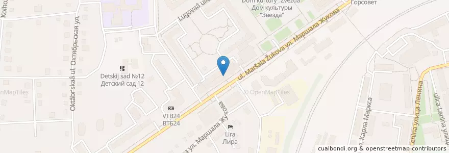 Mapa de ubicacion de Продуктовый рынок en Russia, Central Federal District, Moscow Oblast, Наро-Фоминский Городской Округ.